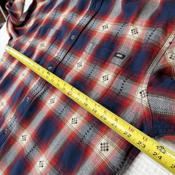 Vans Men Elmbrook Long Sleeve Button Up Flannel Native American Woven Design - Picture 10 of 12